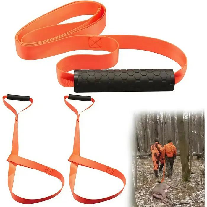 Corde et ceinture de traînage chasse polyvalente - Harnais cerf robuste avec poignée pour ferme et récupération