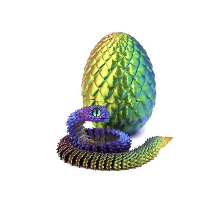 Figurine d'action imprimée en 3D serpent simulateur jouet anti-stress animal modèle décoration maison voiture occassions spéciales