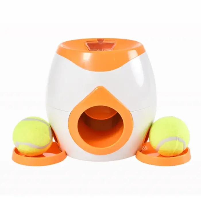 Lanceur automatique de balles pour chien machine à récompenses alimentaires interactivité pour chiens petites et moyennes tailles jeux promenades花园中最适合小型和中型犬的自动投球器玩具,带食物奖励机,为您的爱宠增添乐趣与活力