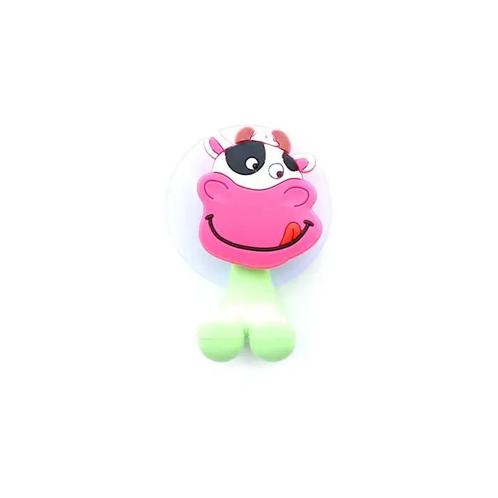 Porte-brosse à dents en forme d'animal de dessin animé support mural antibactérien pour rangement salle de bains enfantines occasions spéciales