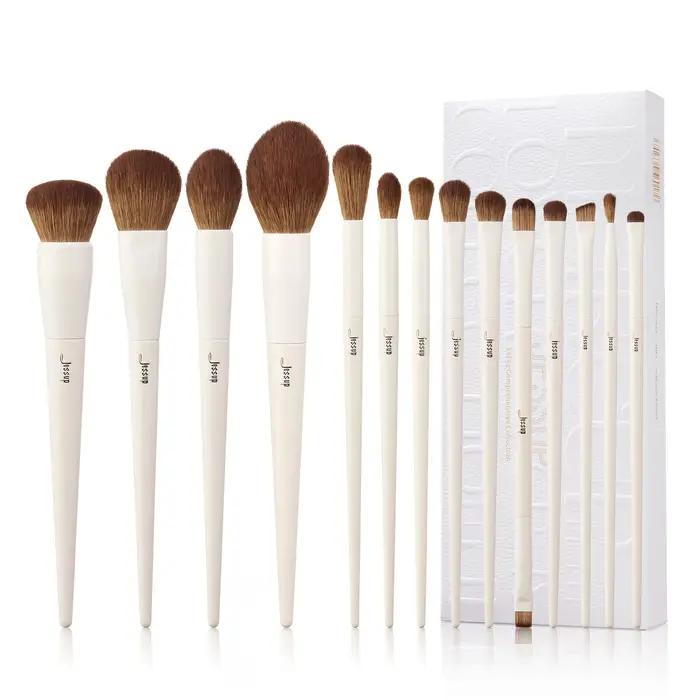 Ensemble de pinceaux de maquillage Jessup 14 pièces pour maquillage professionnel et élégant pour femmes occasions spéciales