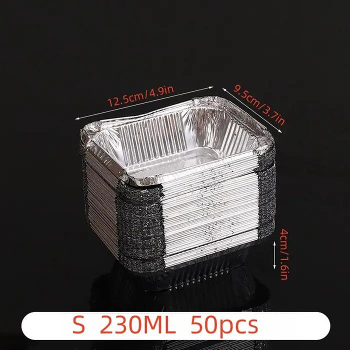 Feuilles d'aluminium jetables pour la cuisson et la conservation des aliments en argent blanc bleu jaune clair diverses tailles usage quotidien événements familiaux soirs entre amis