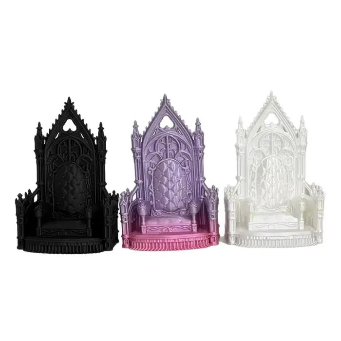 Chaise Trône de Style Européen Imprimée en 3D