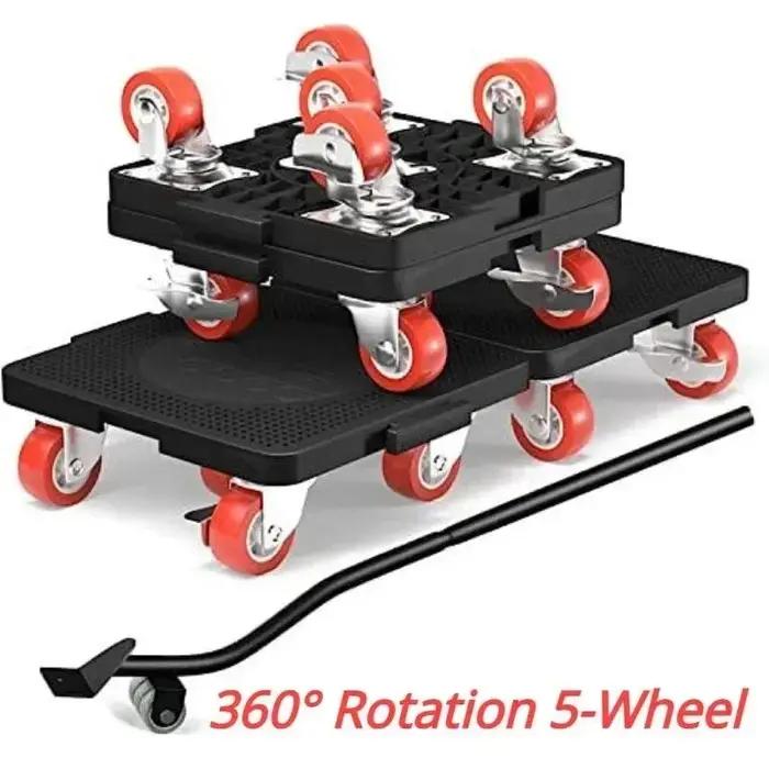 Ensemble de rouleaux de transport de déplacement de meubles, ensemble d'outils de levage de retrait,