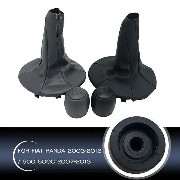 Pour FIAT PANDA 2003-2012 / 500 500C 2007 2008 2009 2010 2011 2012 2013 pommeau de levier de vitesse