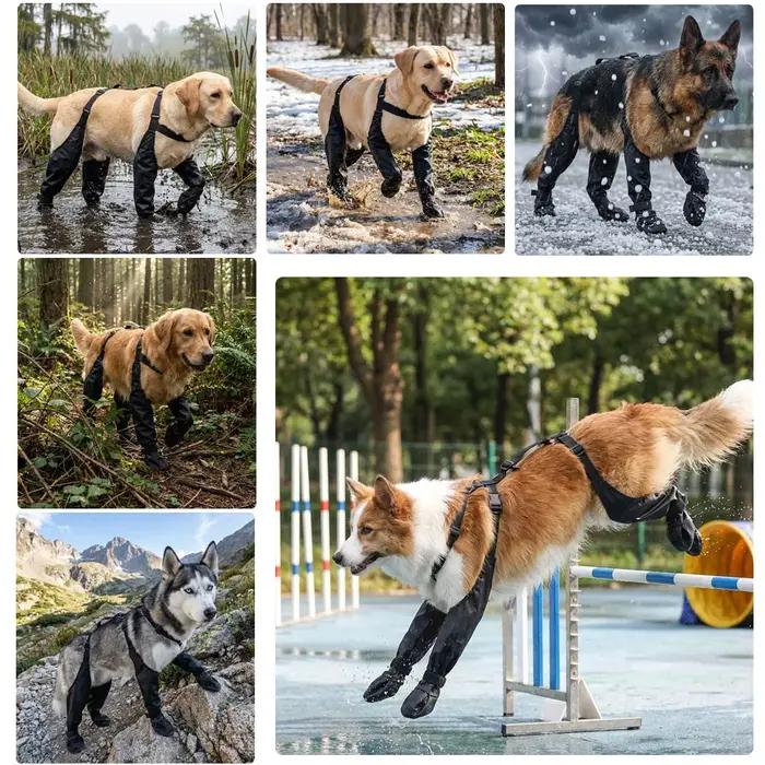Protège-pattes imperméables pour chien résistants à la boue et aux taches antidérapants pour chiens de petite et moyenne taille occasions spéciales dehors et promenades en forêt