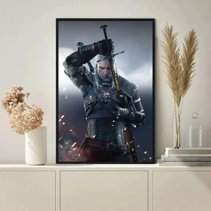 Toile impression Witcher 3 Interface Overdose Home Decor Art Painting Toile Robuste Design Numérique Classique Modernité Usage Maison Bureau Occasions Spéciales