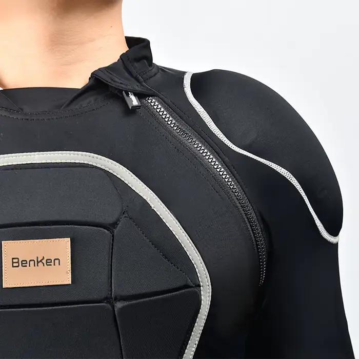 Veste de ski d'hiver, vêtements de Snowboard, armure corporelle, dos, poitrine, sous-vêtements chauds pour hommes, combinaison de protection pour moto et snowboard