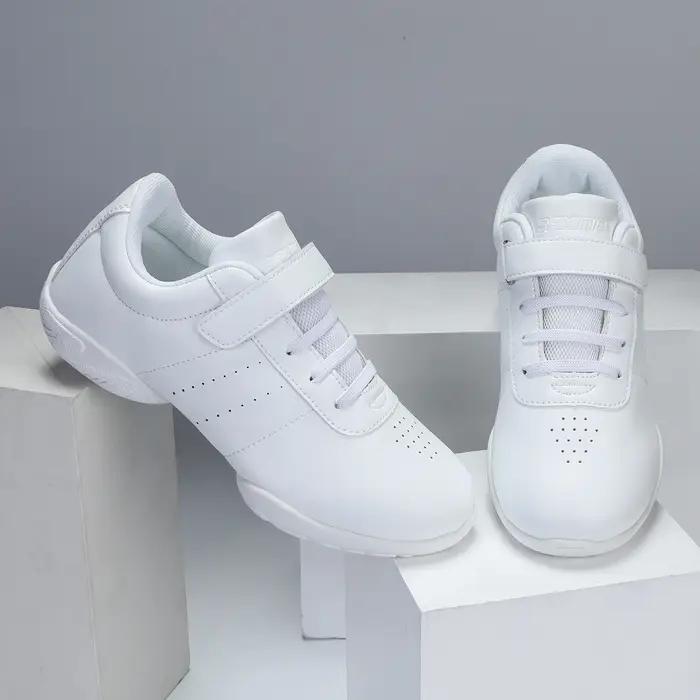 BAXINIER – chaussures de danse de pom-pom girl blanches pour filles, baskets d'entraînement athlétiq