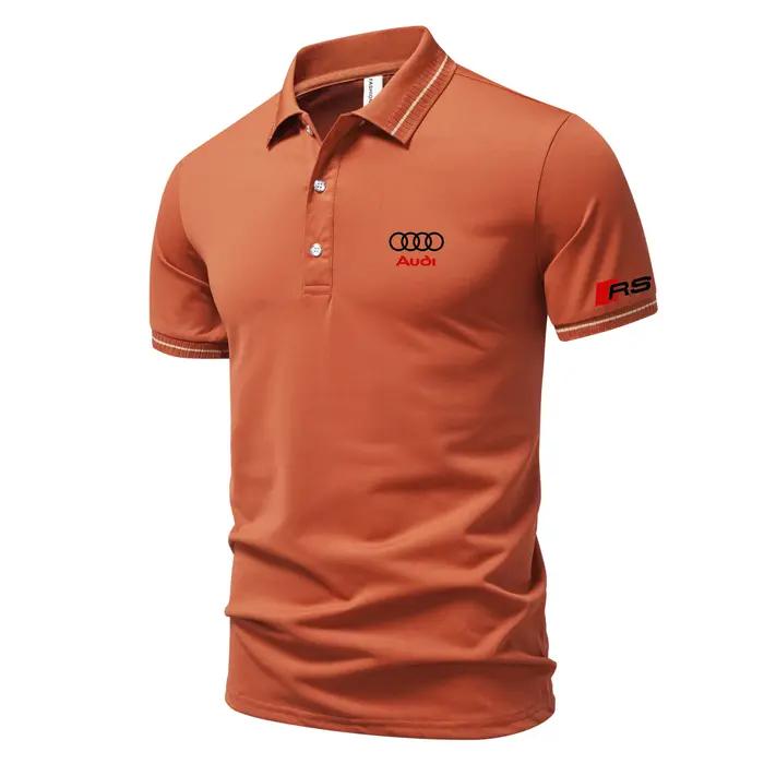 Polo de marque Audi, vêtements de style course moto