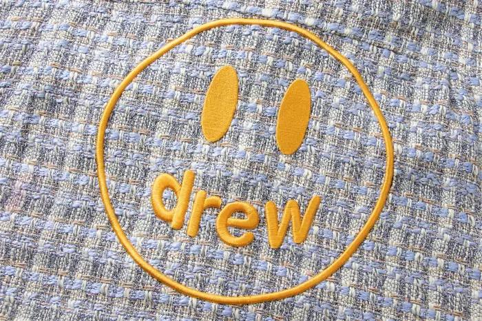 Veste en jean ample pour homme avec logo brodé Drew House