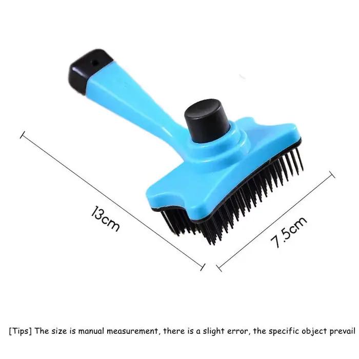 Brosse de toilettage pour chiens et chats, autonettoyante, sans statique, peigne de Massage, poils plus épais et stables, fournitures pour animaux de compagnie pour enlever la fourrure ample