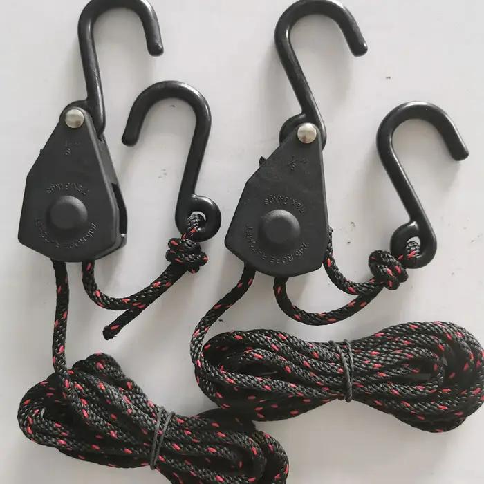 Cliquets de serrage de corde de Kayak, crochet de trempage antirouille, poulie à cliquet pour croche