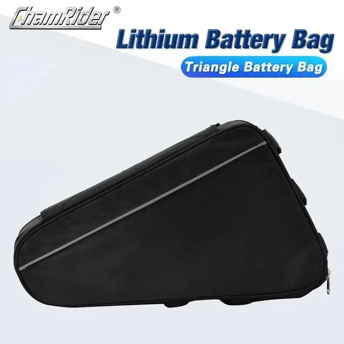 36V 48V 60V 72V E-BIKE vélo électrique Triangle batterie sac noir cadre de vélo Triangle sacs charge