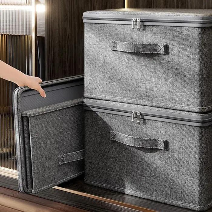 Boîte de rangement de vêtements empilable pour garde-robe