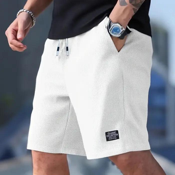Lot de 2 shorts pour hommes, pantalons décontractés pour hommes, shorts de plage pour hommes, shorts