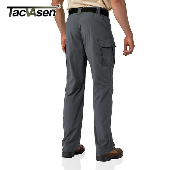 Pantalon cargo TACVASEN léger été homme - Tissu stretch à séchage rapide pour randonnée sport