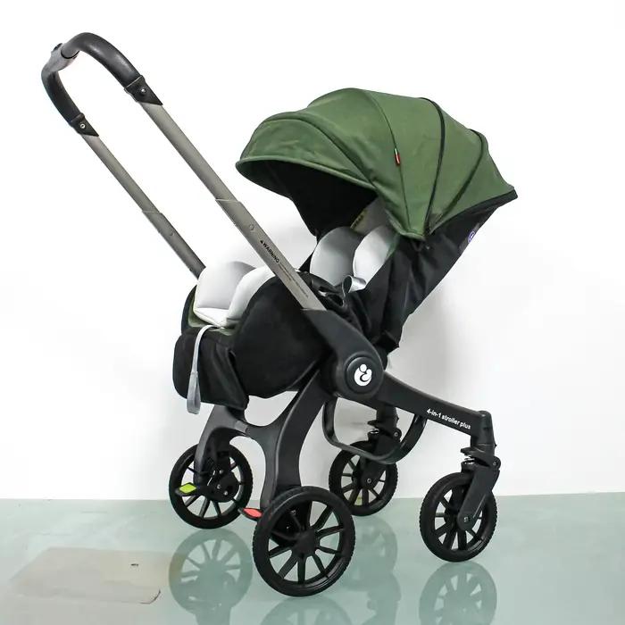STOCK ue 4in1 bébé poussette bidirectionnelle multifonctionnelle nouveau-né bébé poussette 3in1 plia