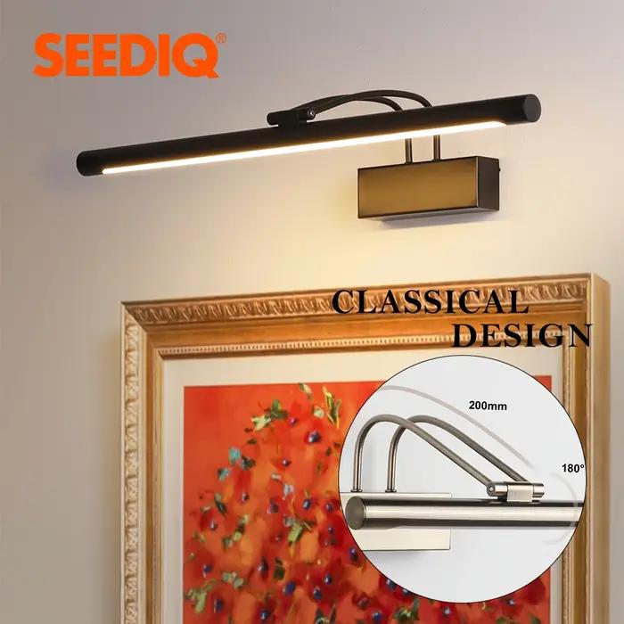 Led salle de bain applique murale noir cuivre AC85-265V intérieur applique photo lumière moderne app