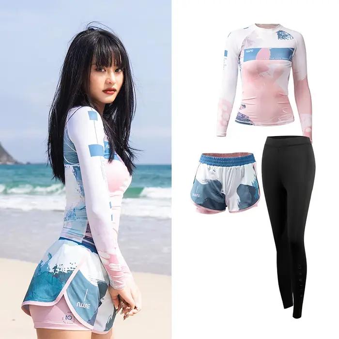 Maillot de bain Sexy à manches longues pour femmes
