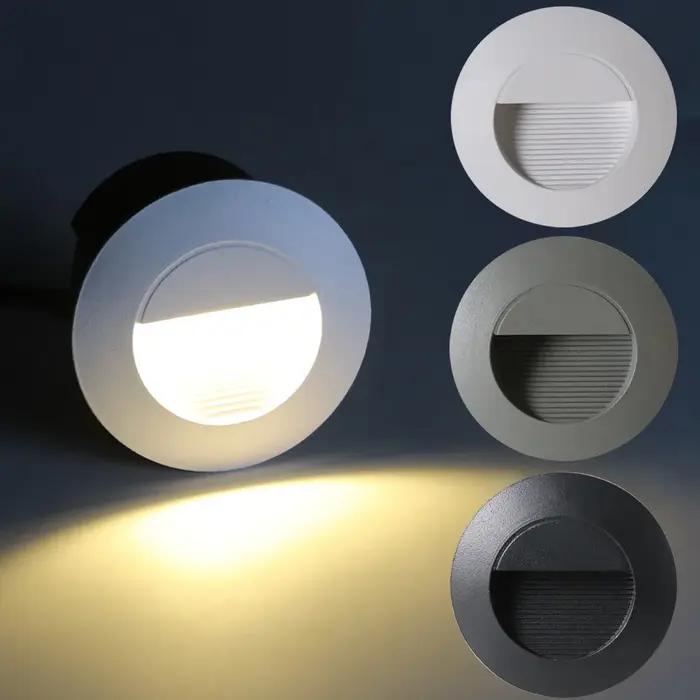Éclairage de marche extérieur 3W LED lampes murales intégrées étanche extérieur nuit pied + boîte in