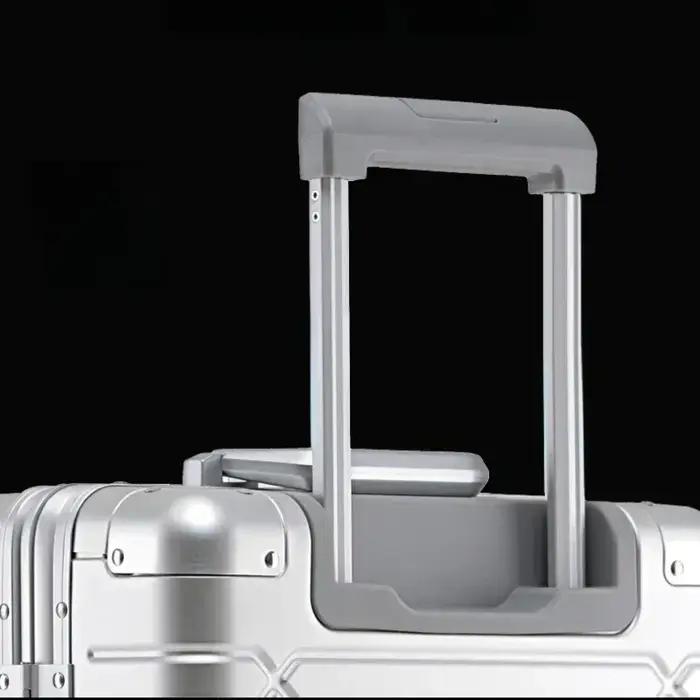 Valise à roulettes de grande capacité, sac de voyage en alliage d'aluminium et de magnésium, bagages