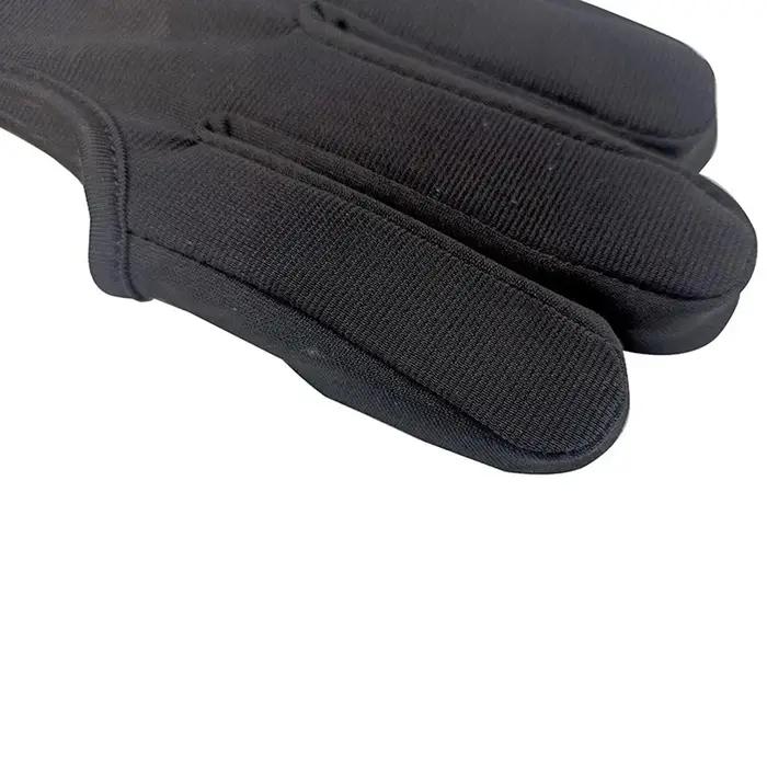 Gants de chasse 3 doigts antidérapants en cuir respirant pour protection