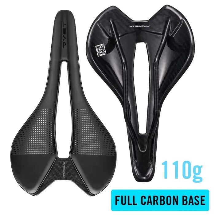 Selle de vélo super légère entièrement en carbone