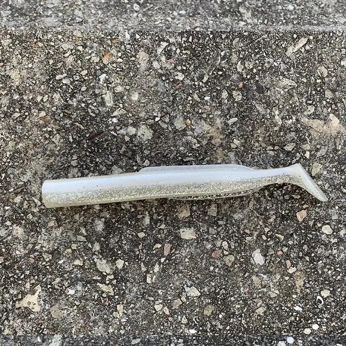 HAIMALUO heureux doux leurre de pêche queue artificielle eau salée appât de pêche Swimbait bar de me