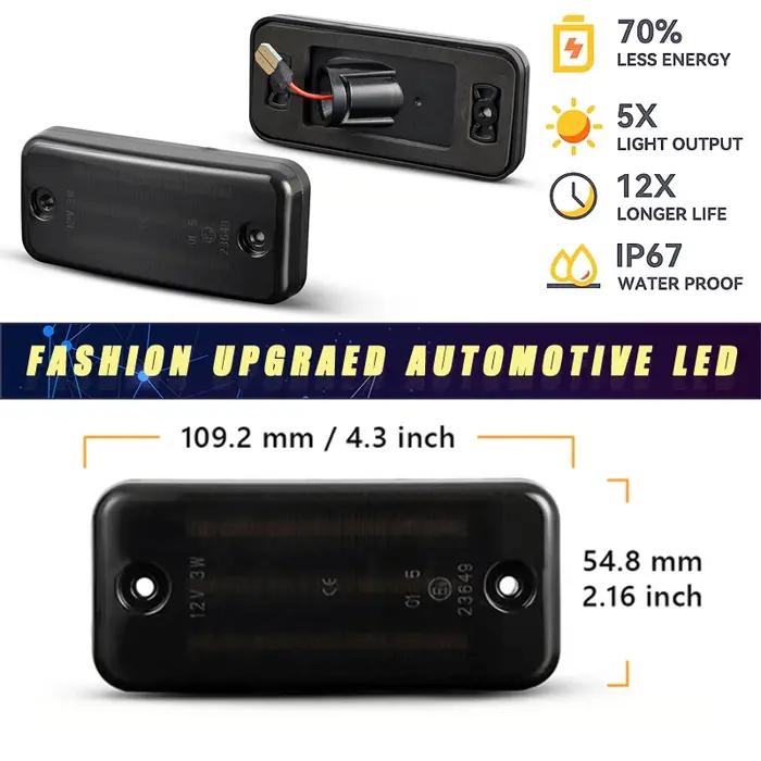 2 pièces LED feux de position latéraux dynamiques pour Fiat Ducato 06-21 clignotants de voiture clig