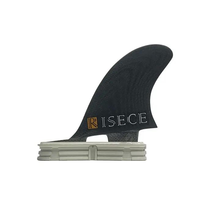RISECE MR Twin + ailerons stabilisateurs aileron de Surf en fibre de verre noir Performance Surf Tri