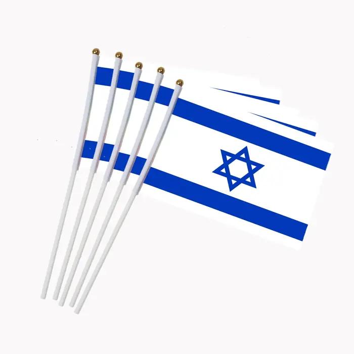 Drapeau brésilien en polyester, 5 pièces, 14x21CM