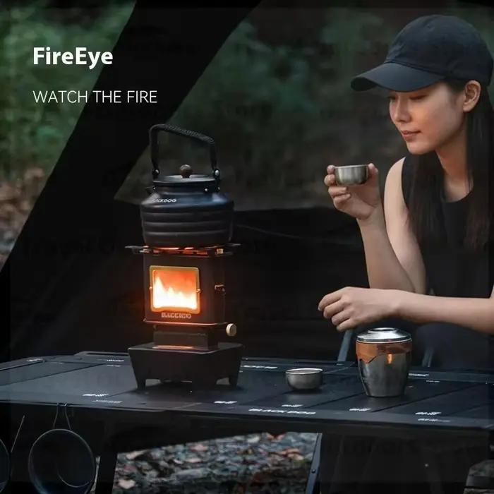 BLACKDOG Mini poêle de visualisation d'incendie rétro cuisinière d'affichage de table