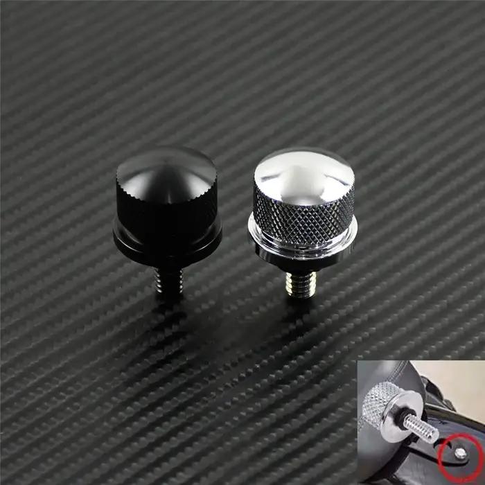 Vis de languette de boulon de siège de moto noir/Chrome, pour Harley Touring Road King Street Glide