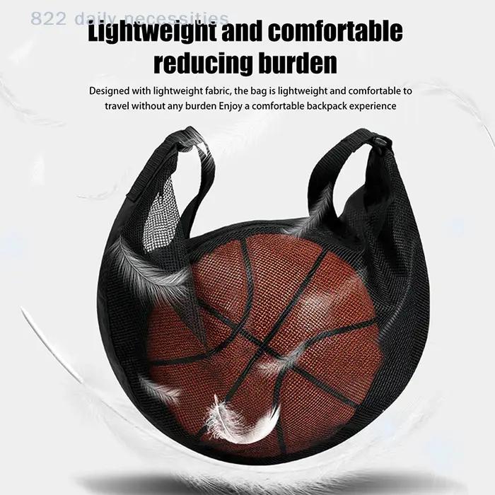 Sac de rangement en maille pour équipement de sport