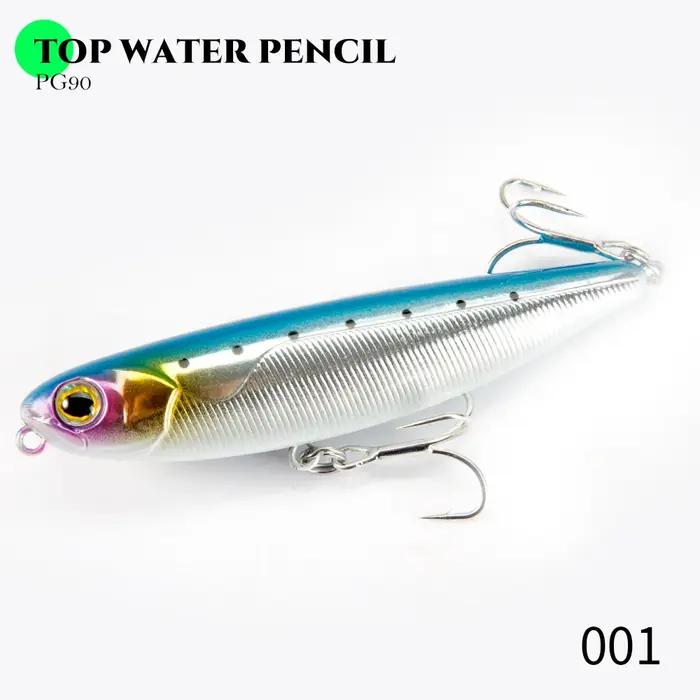 Hunthouse flottant Topwater crayon leurre de pêche 60mm 90mm 100mm Surface dur appât WTD eau salée p