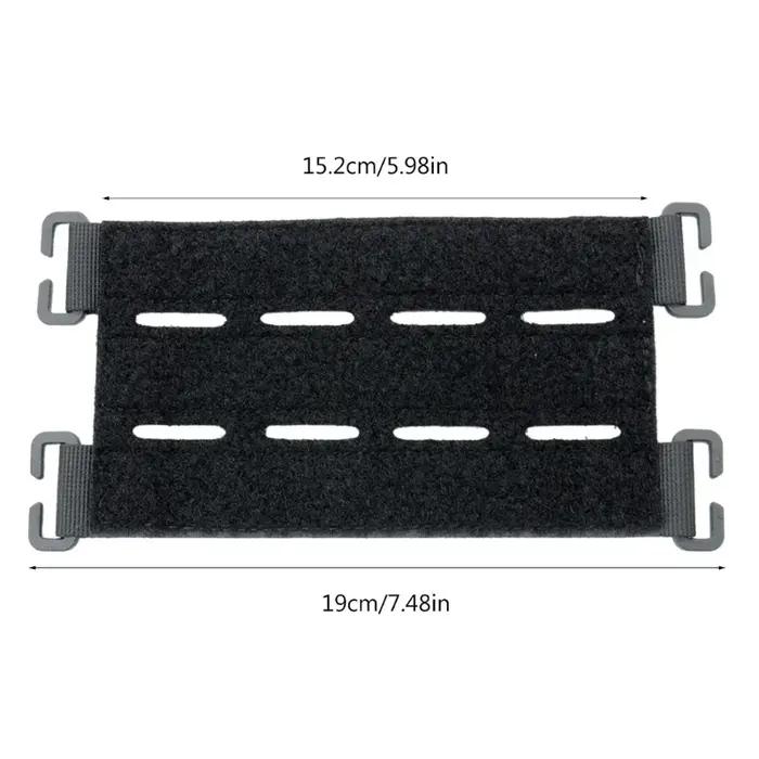 Panneau d'attache patches MOLLE DIY badges présentation sac gilet convertisseur ruban adaptateur tactique