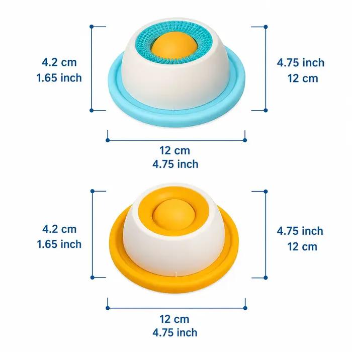 Plaque interactive amusante pour lécher favorisant la santé dentaire bol auto-déranglant assiette d'entraînement yogourt pour chats occasions spéciales jeu et alimentation