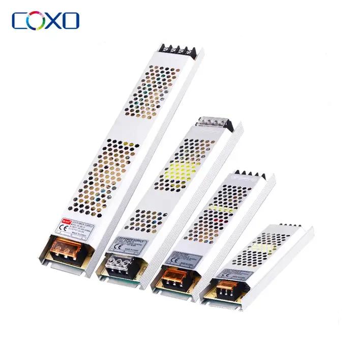 Alimentation LED Ultra fine, transformateurs d'éclairage DC 12V 24V, 100W 150W 200W, pilote AC180-26