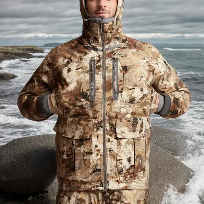 Vêtements de chasse pour hommes, vêtements de chasse en plein air dans la jungle, veste météorite in