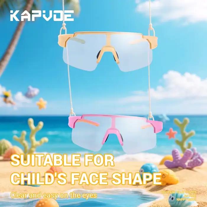 KAPOVE lunettes de soleil photochromiques enfants lunettes de Sport en plein air vtt garçons filles