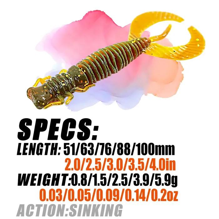 B & U larve leurres de pêche souples leurres artificiels Wobblers en Silicone pour brochet Swimbait