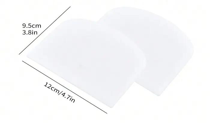 Leeseph 2 pièces bol grattoir à pâte coupe-pâte en plastique sûr aux aliments banc Flexible grattoirs alimentaires polyv