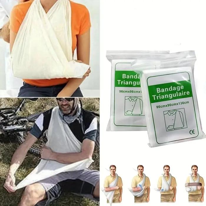 Kit de premiers secours bandage médical fixation de fracture bandage triangulaire d'urgence pour camping et activités extérieures