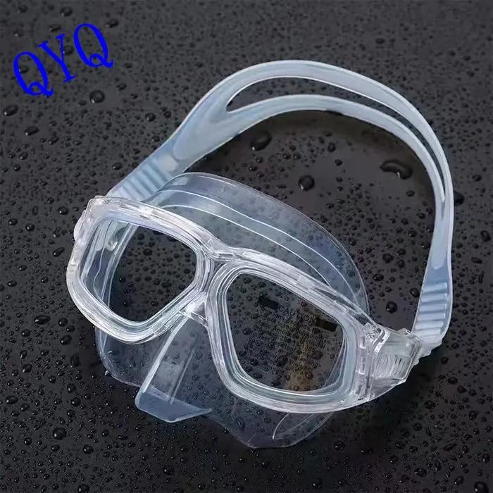 Masque de plongée miroir de surface de plongée gratuit, lentille antibuée haute définition, équipeme