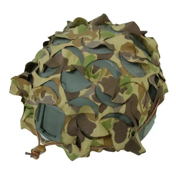 Housse casque camouflage AOR2 A-TACS FG 3D Tiger Stripe Flecktarn pour airsoft chasse tactique