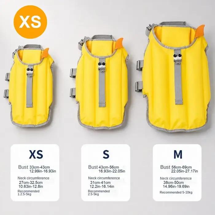 Gilet de sauvetage pour chien réglable à haute flottabilité