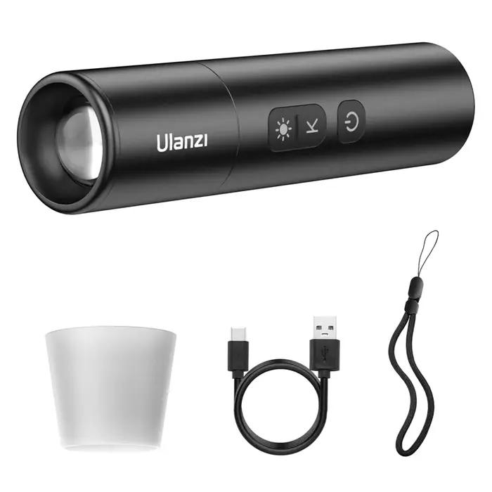 Ulanzi LM07 lampe de poche vidéo Zoomable lumière de photographie bicolore luminosité variable Videolight 2000-8000K