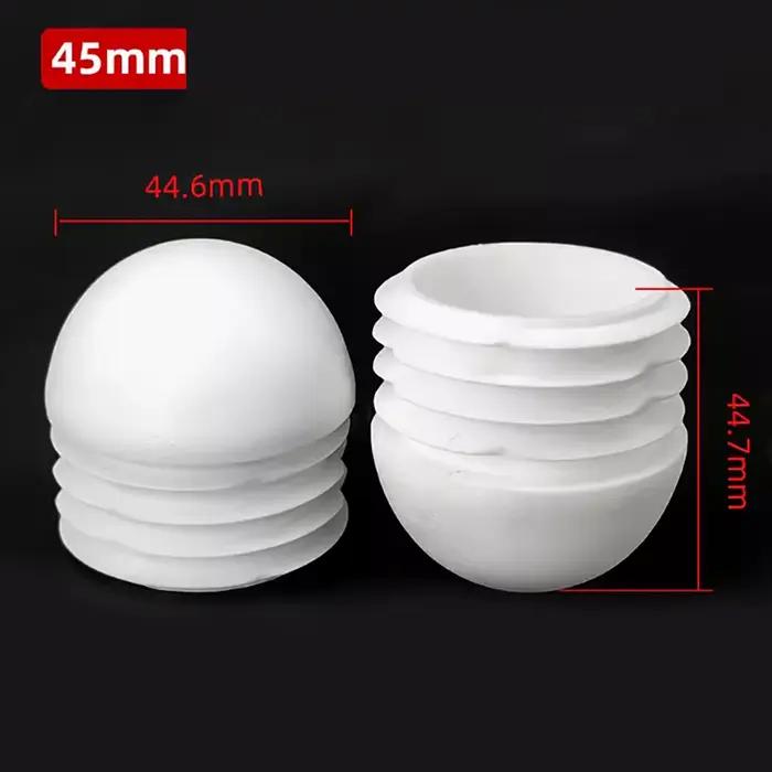 Bouchon rond blanc en plastique, embout d'obturation, Inserts de tuyaux, bouchons d'insertion de bou