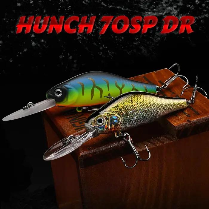 ALLBLUE – leurre de pêche professionnel HUNCH 70SP DR, avec Wobbler en suspension, profondeur de 1.5